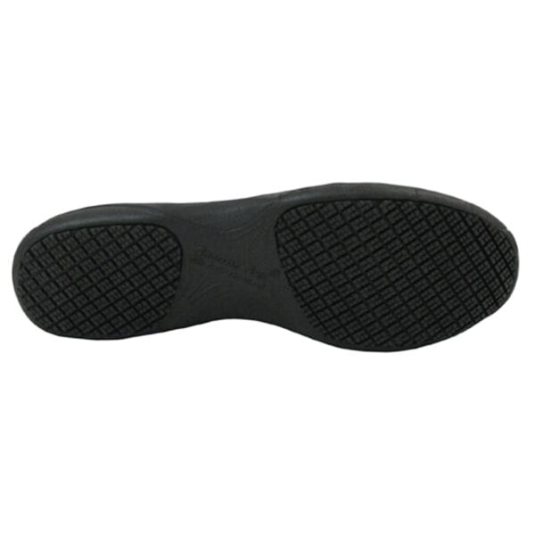 The black rubber sole of a Genuine Grip Men's Leather Athletic Shoe.
