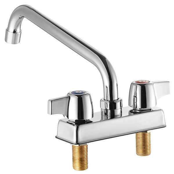 Regency Deck Mount Faucet with 10" Swing Spout and 4" Centers