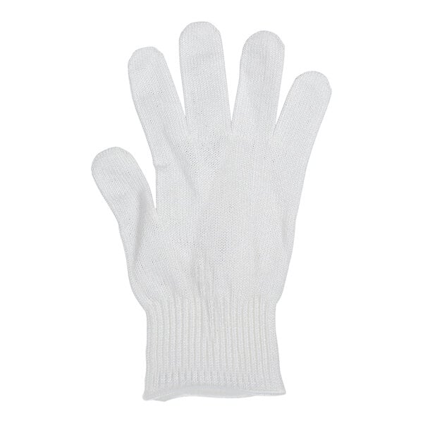A white Victorinox cut resistant glove.
