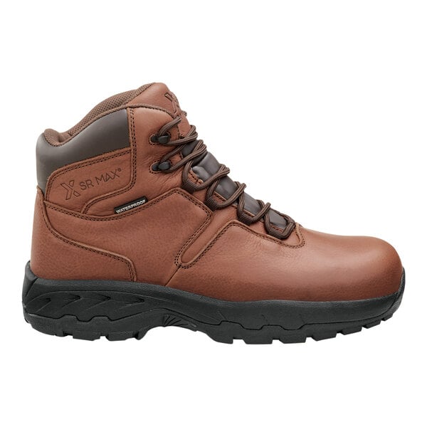 SR Max SRM2660 Denali Men's Size 9 Medium Width Brown Waterproof Composite Toe Non-Slip Hiker Boot
