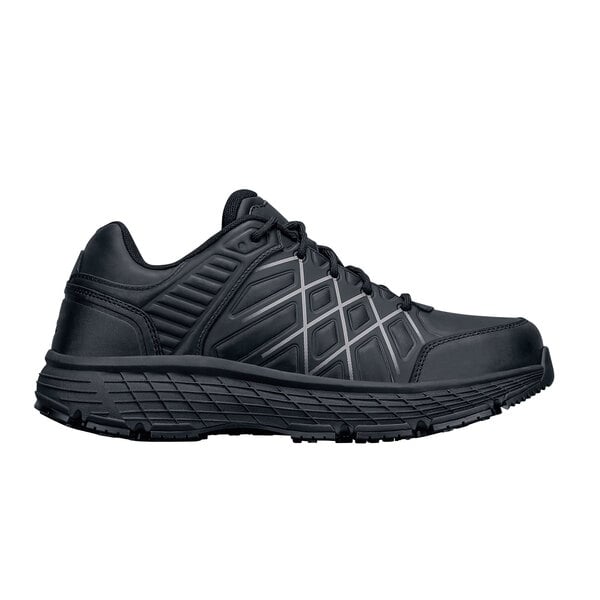 A black ACE Trident III men's athletic shoe with white lines.