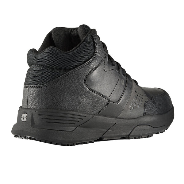 Shoes For Crews Hart men's black non-slip athletic shoe with a white background.