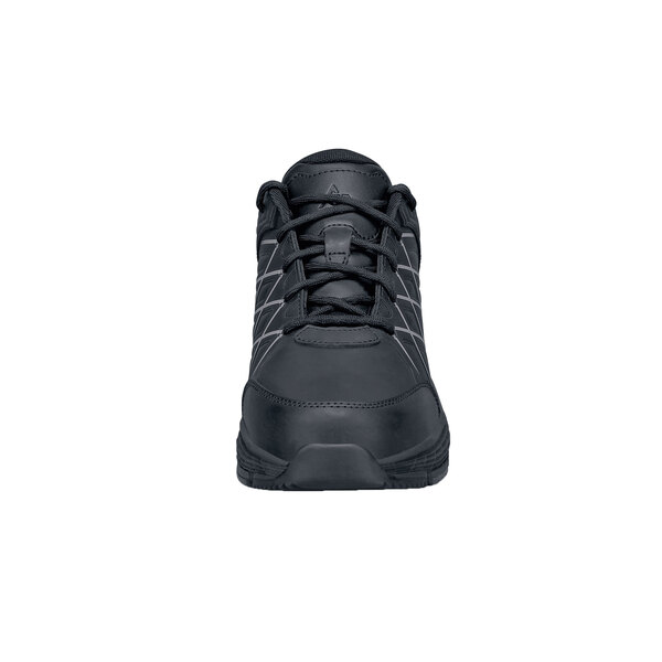An ACE Trident III men's black athletic shoe with laces on a white background.