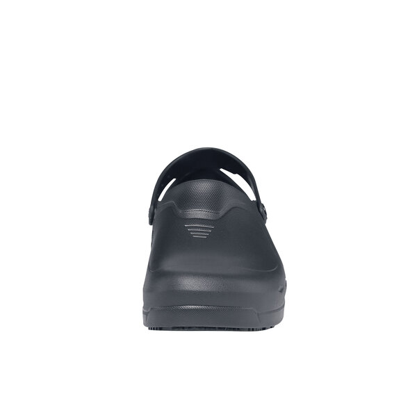 Shoes For Crews Zinc casual shoe in black with a rubber sole.
