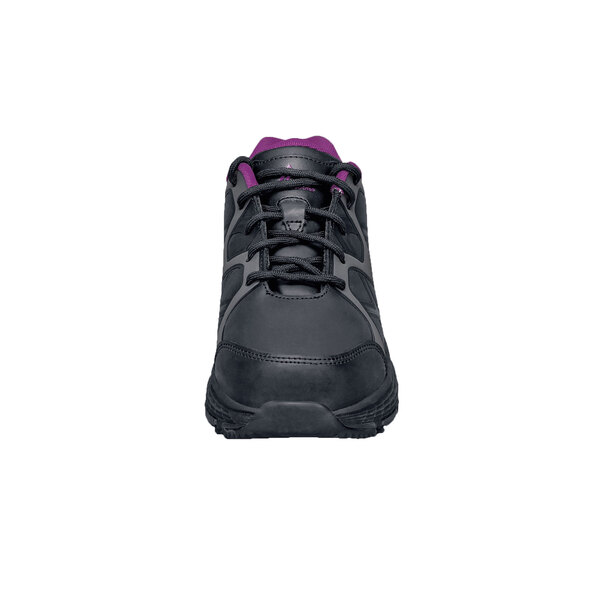 A black ACE water-resistant athletic shoe.