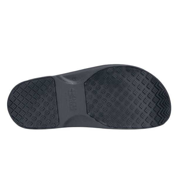 The black sole of a Shoes For Crews Radium casual shoe.