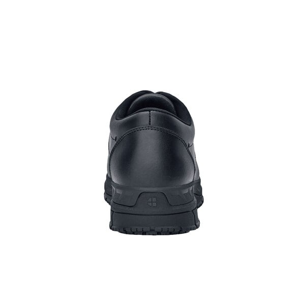 Shoes For Crews Rae work boot in black with a rubber sole.