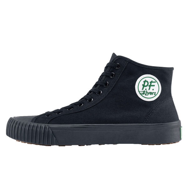 all black pf flyers hi tops