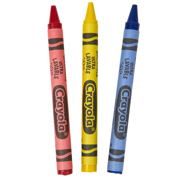 Download Crayola 520743 Classic 3 Count Assorted Washable Crayons In Cello Wrap Pack 360 Case