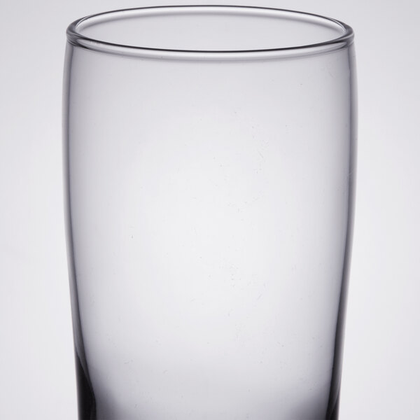 A clear Libbey Collins / Mojito glass.