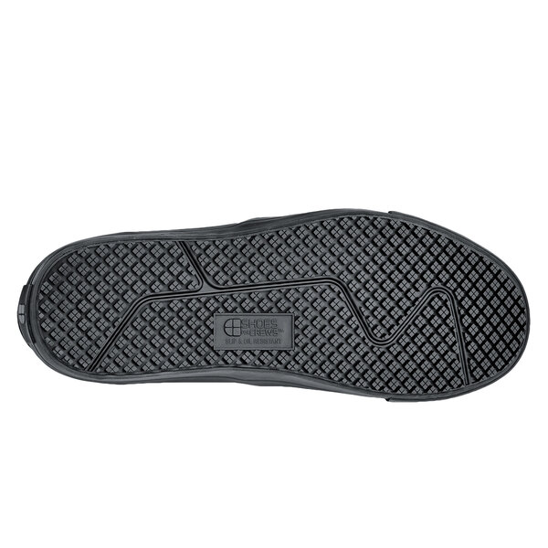 The black sole of a Shoes For Crews Ollie II shoe.