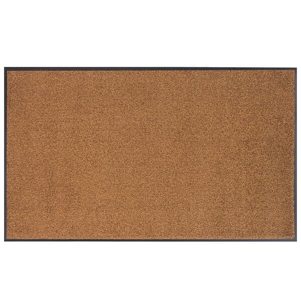 A brown rectangular Lavex entrance mat with a black border.