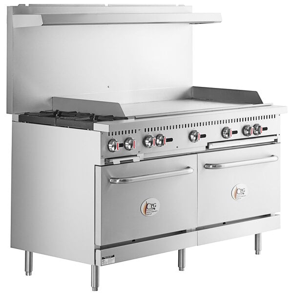 Gas Range, 48, 5 Burners with Griddle