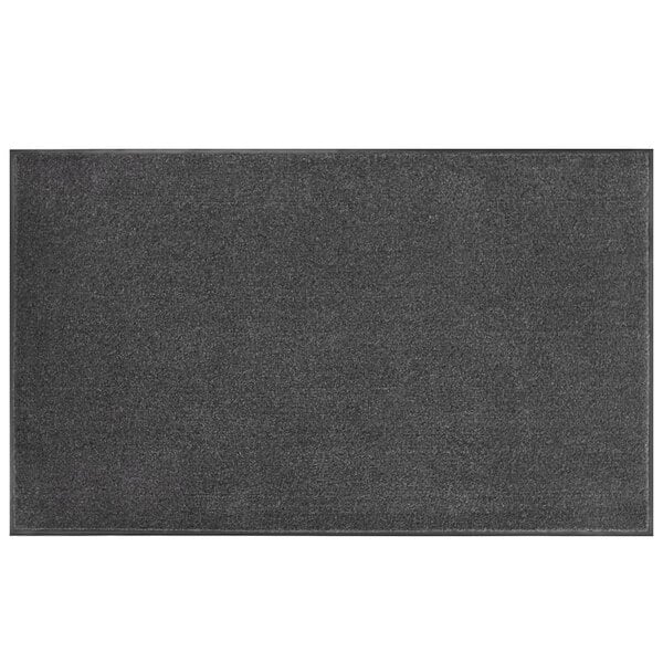 Lavex 4' x 8' Gray Washable Nylon Rubber-Backed Indoor Entrance Mat