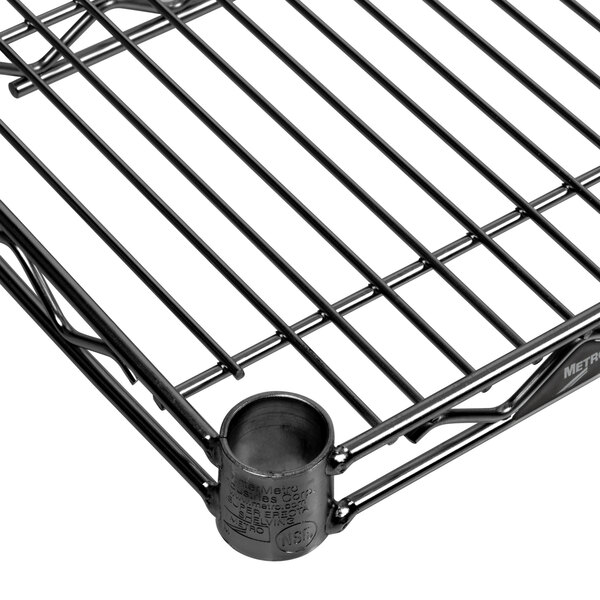 a close-up of a metal rack