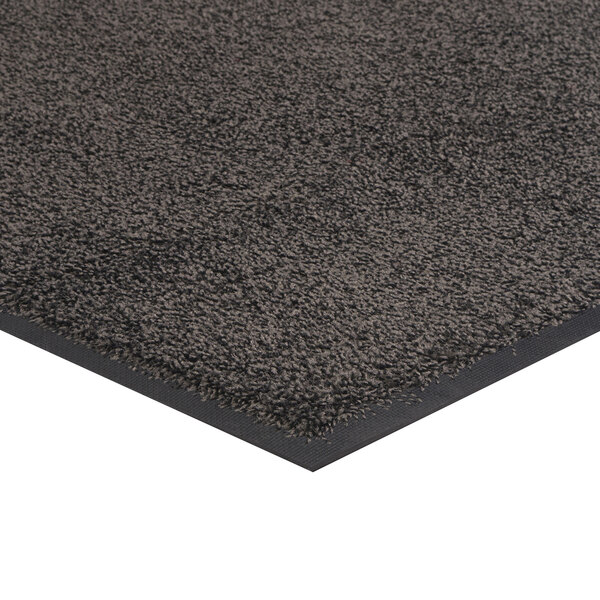 A gray Lavex rubber-backed carpet mat with a black border.