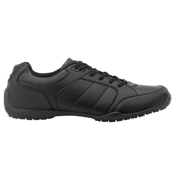A black SR Max women's athletic shoe with laces and a rubber sole.