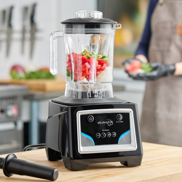 AvaMix BX1100K 3 1/2 hp Commercial Blender with Keypad Control, Adjustable Speed, and 48 oz. Tritan™ Container - 120V