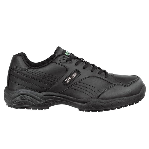 A black SR Max women's athletic shoe with a white logo.