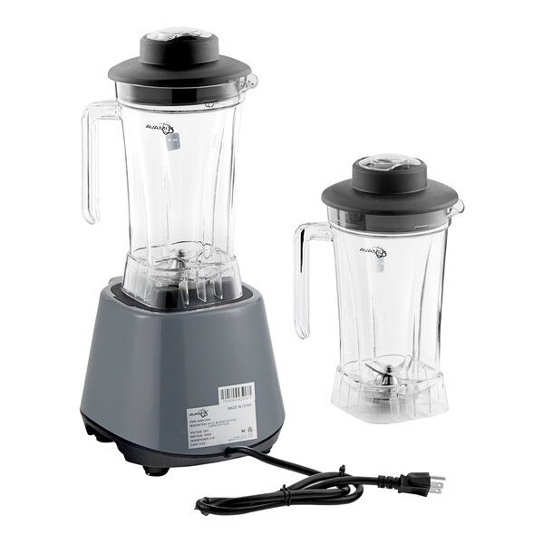 AvaMix BL2K642J 2 hp Commercial Blender with Keypad Control, Adjustable Speed, and 2 64 oz. Tritan™ Containers - 120V