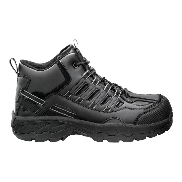 SR Max SRM4790 Boone Men's Size 8 Medium Width Black Composite Toe Non-Slip Hi Top Athletic Shoe