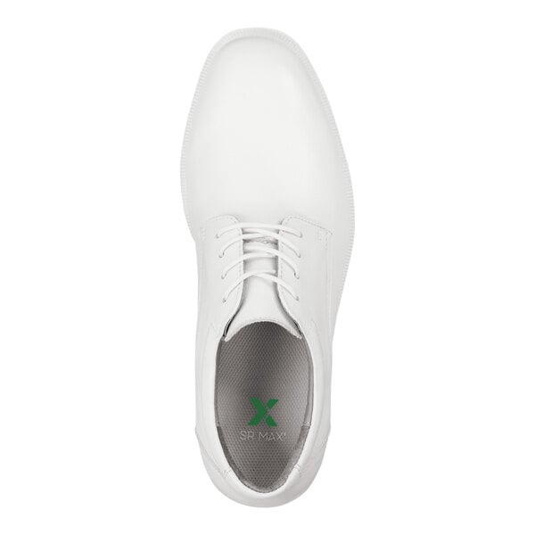 SR Max SRM3540 Arlington Men's Size 7 1/2 Extra Wide Width White Soft Toe Non-Slip Oxford Dress Shoe