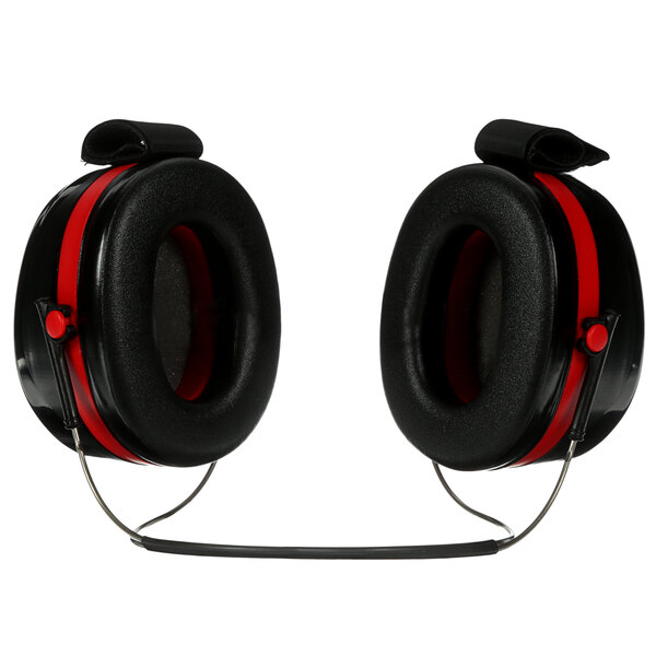 3M H10B PELTOR™ Optime™ 105 Black / Red BehindtheHead Earmuffs