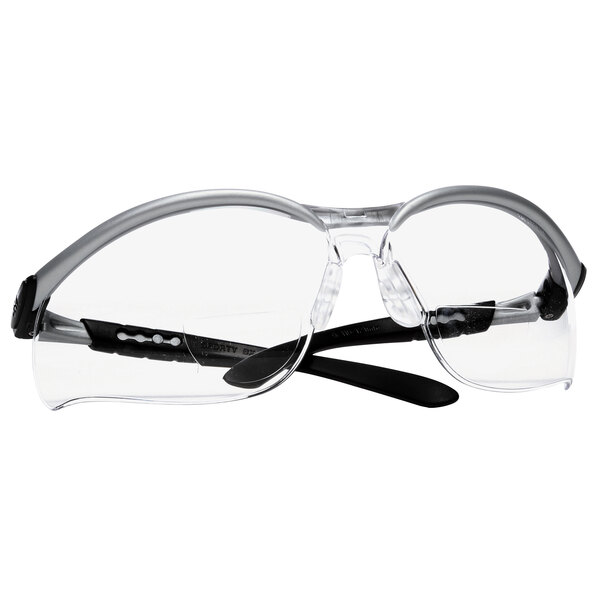 3M BX 1.5 Diopter Silver and Black Frame Safety Gl