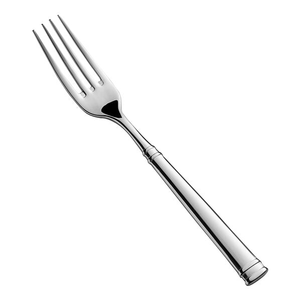 A Fortessa stainless steel table fork with a silver handle.