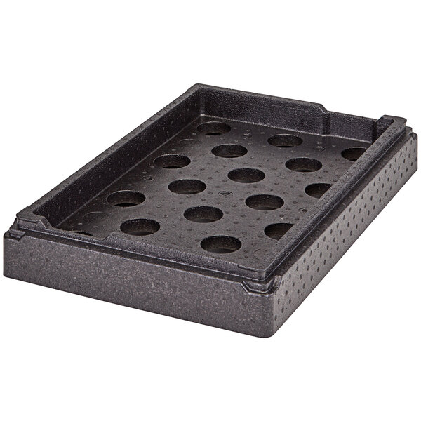 Cambro EPP180SW110 Black Cam Go Box - Top Loading Food Pan Carrier For Catering, Holds 1 Pan