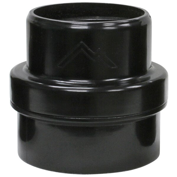 a close up of a black object