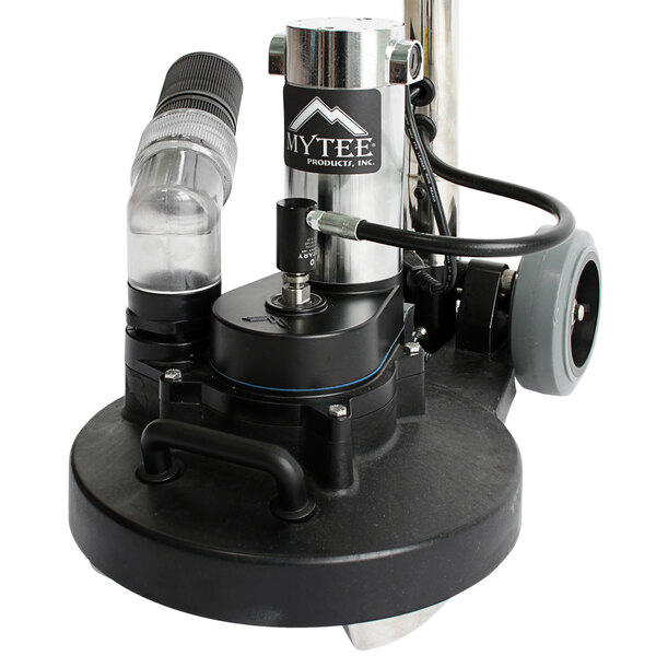 A black and silver Mytee T-REX-230 Jr. carpet extractor machine.
