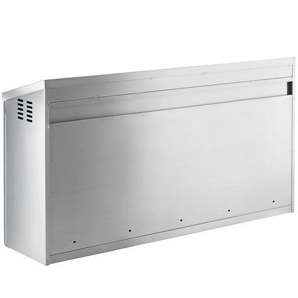 A Regency stainless steel wall cabinet with hinged doors.