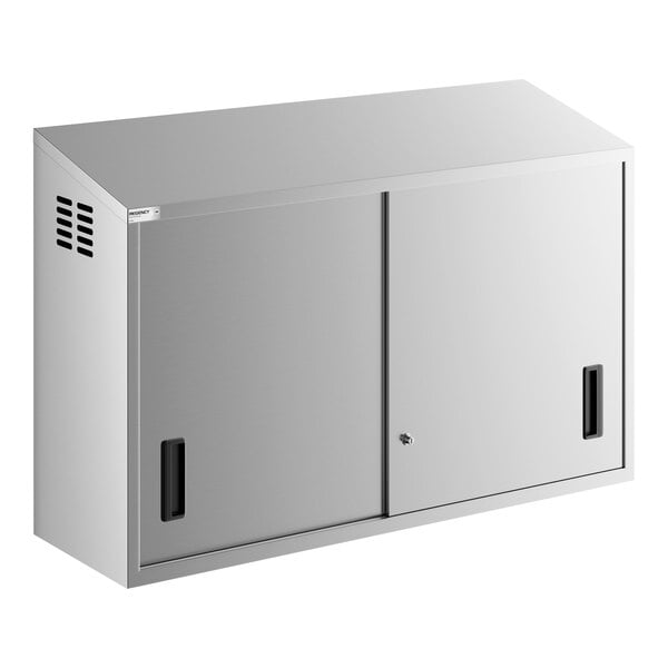 Regency 48" Stainless Steel Wall Cabinet with Sliding Doors