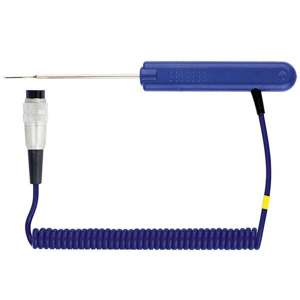 a blue screwdriver with a blue handle