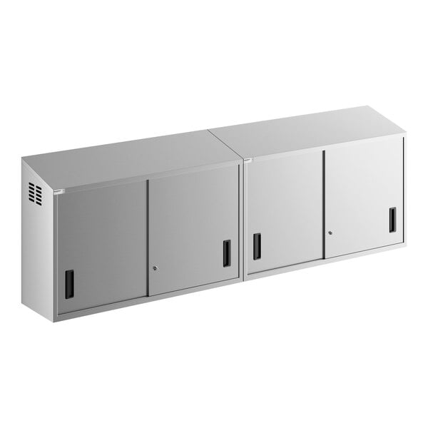 Regency 96" Stainless Steel Wall Cabinet with Sliding Doors
