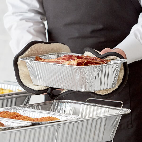 Half Size Disposable Aluminum Foil Steam Table Pan Takeout Lasagna Tray (5,  9 X 13 Half Size Heavy-Duty Tray)
