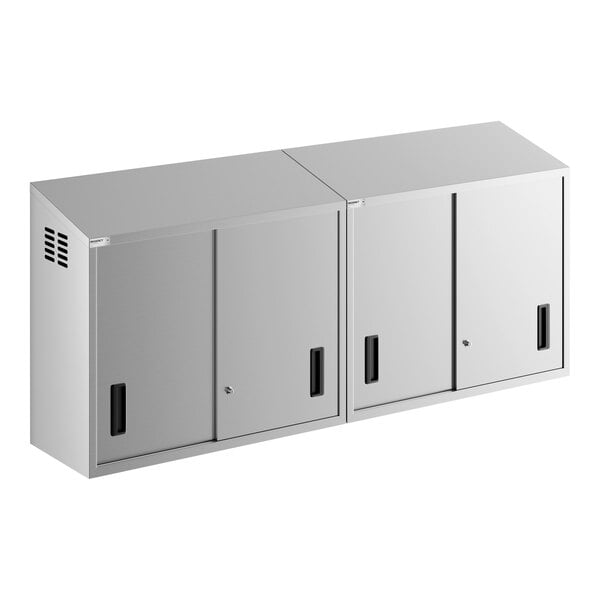 Regency 72" Stainless Steel Wall Cabinet with Sliding Doors