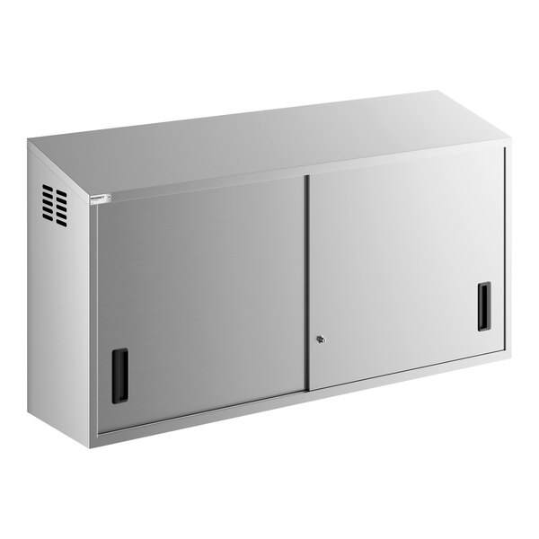 Regency 60" Stainless Steel Wall Cabinet with Sliding Doors