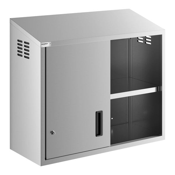 Regency 36" Stainless Steel Wall Cabinet with Sliding Doors