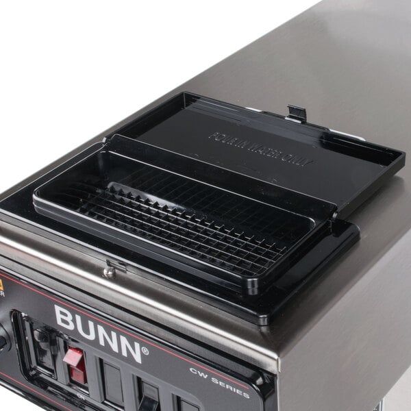 a black plastic container with a lid