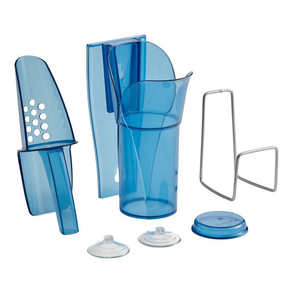 San Jamar SI5000 Saf-T-Ice Ice Scoop Holder with 6-10 oz. Ice Scoop