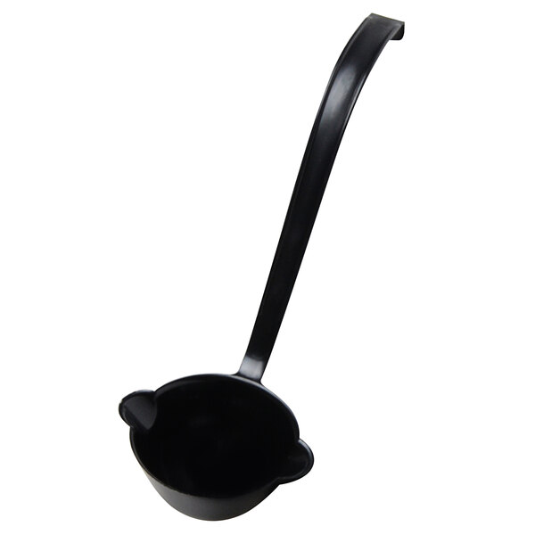 a black pot with handle