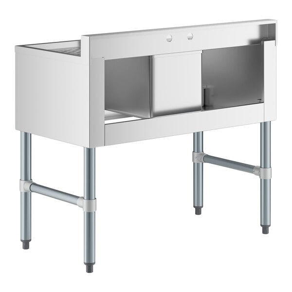 Regency 36" x 18 3/4" One Bowl Underbar Sink with Two Drainboards