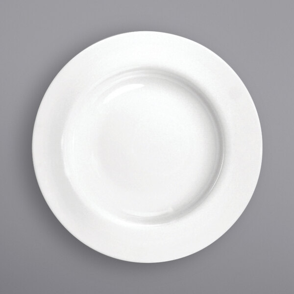 a close-up of a white plate