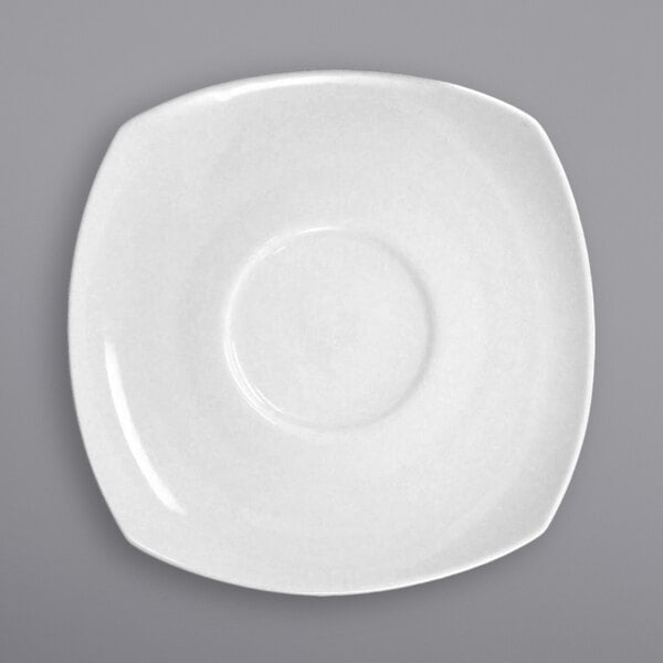 a close-up of a white plate