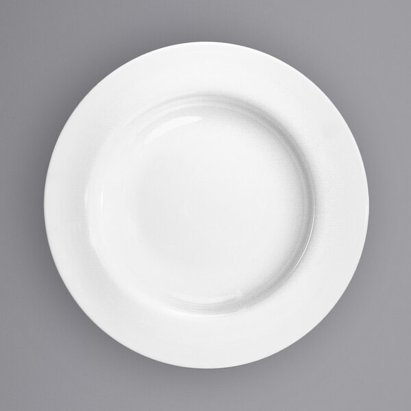 An International Tableware Bristol wide rim porcelain plate.