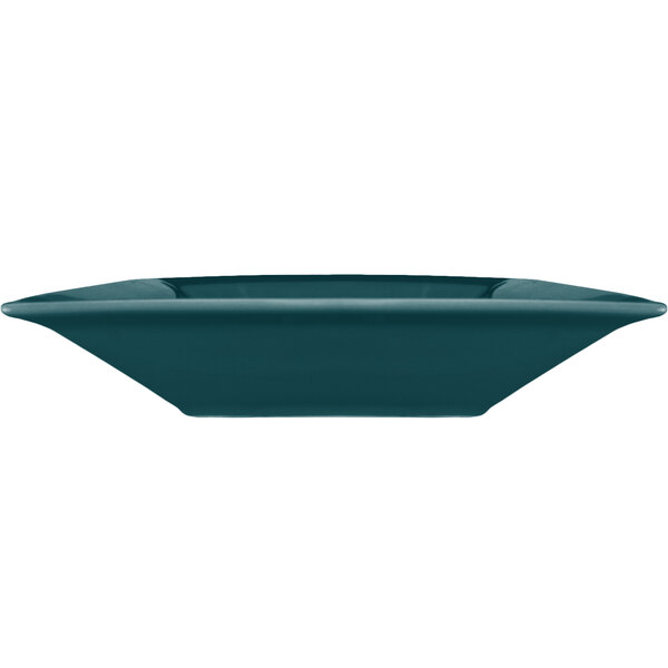 An International Tableware blue square porcelain grapefruit bowl.
