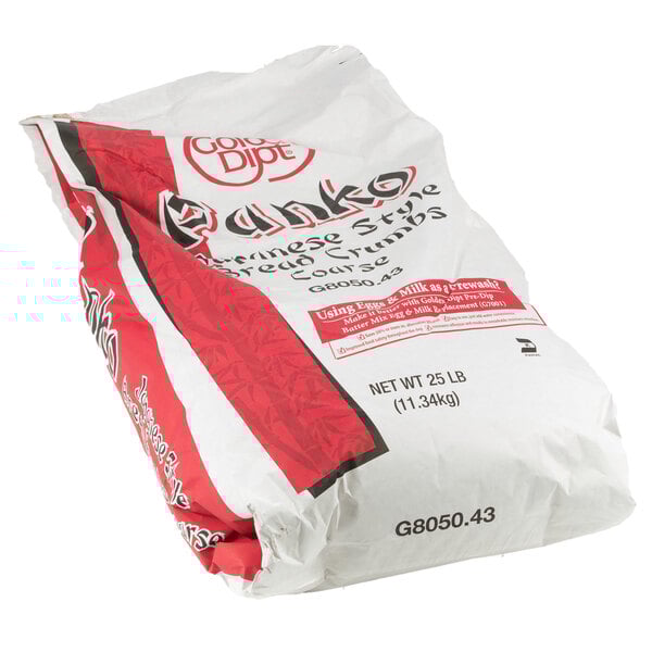 a bag of food on a white background