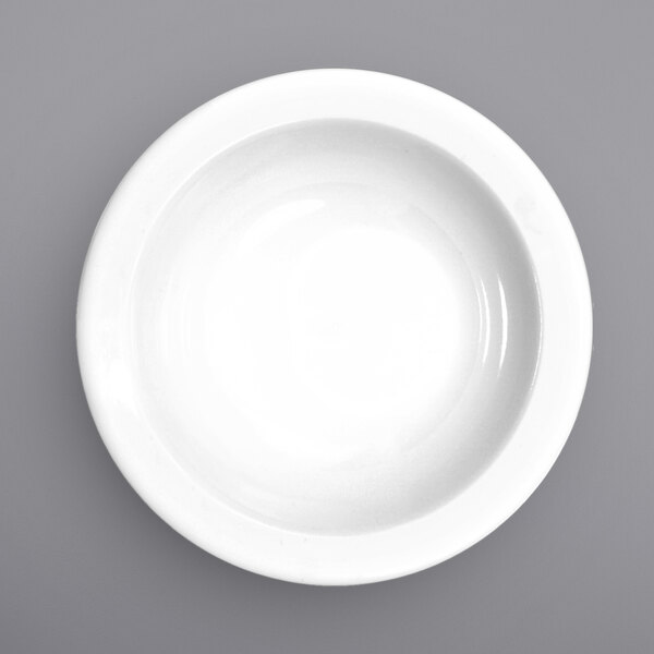 a white circle with a light in the middle